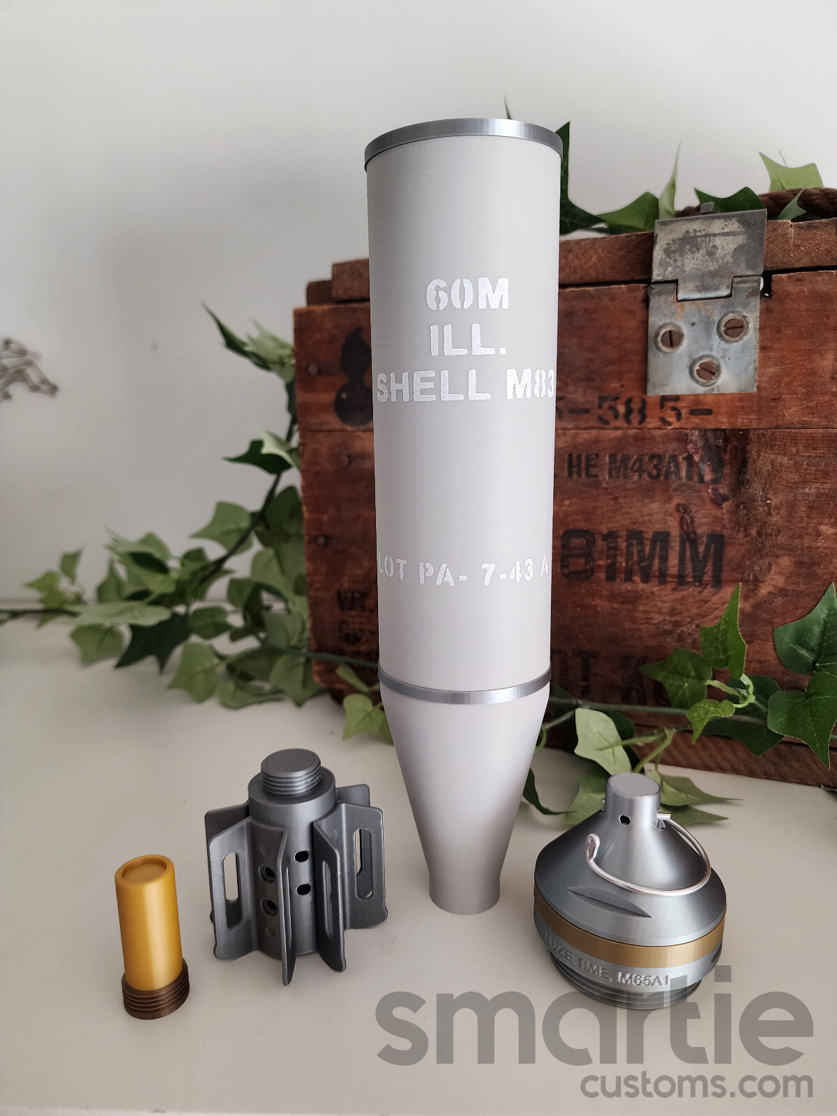 FAKE M83 WW2 Era 60mm Illuminating ILL Mortar – Plastic Replica