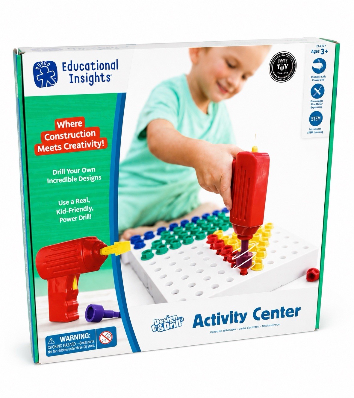 Educational Insights Design & Drill Activity Center STEM Construction Toy 3+ yrs