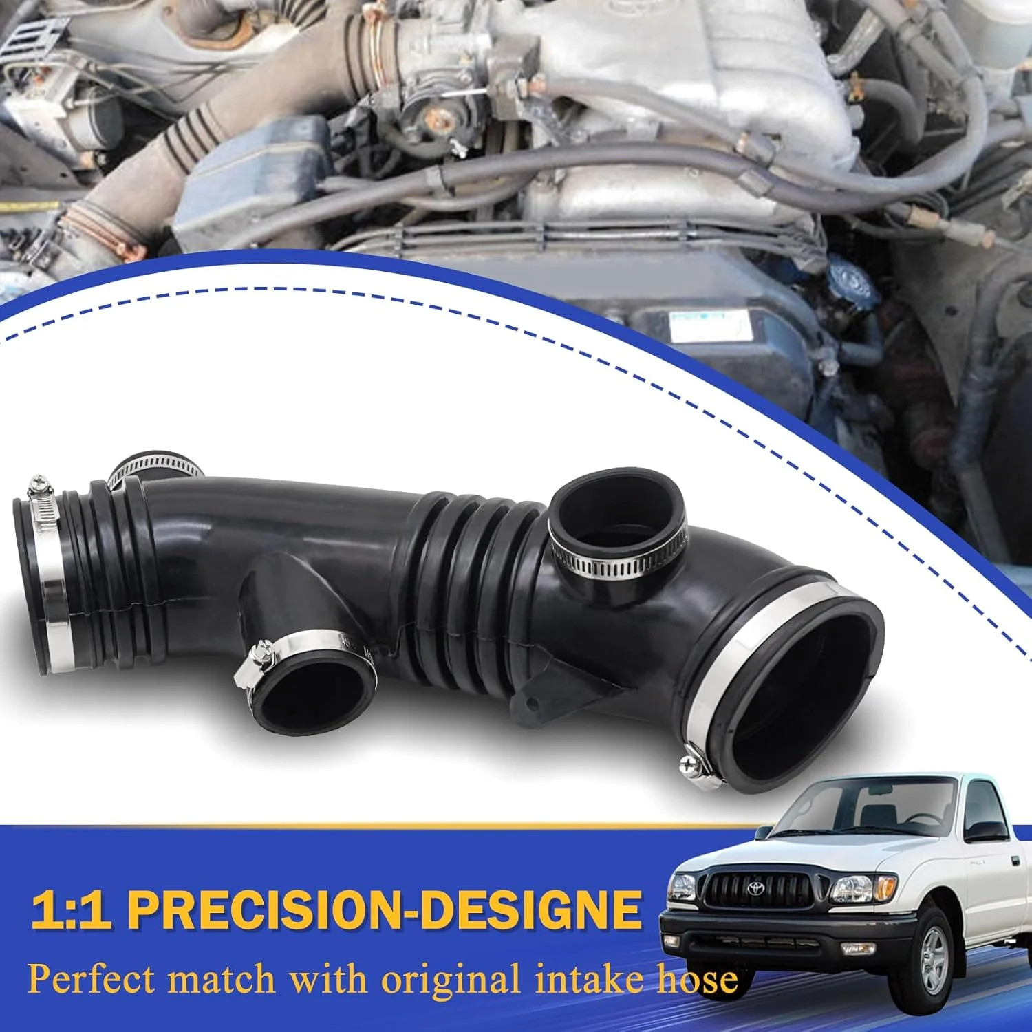 17881-62170 Air Cleaner Intake Hose Tube Intake Boot For 2001-2004 TOYOTA TACOMA