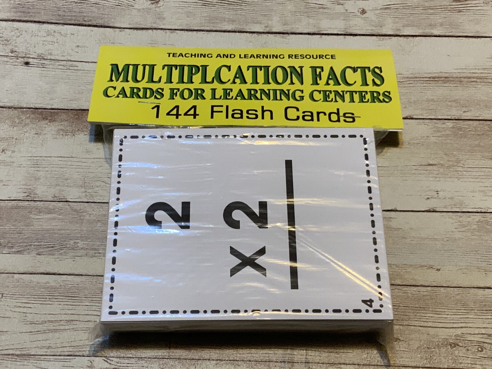 MULTIPLICATION FACTS – Cards for Learning Center 144 Cards- Teaching supplies