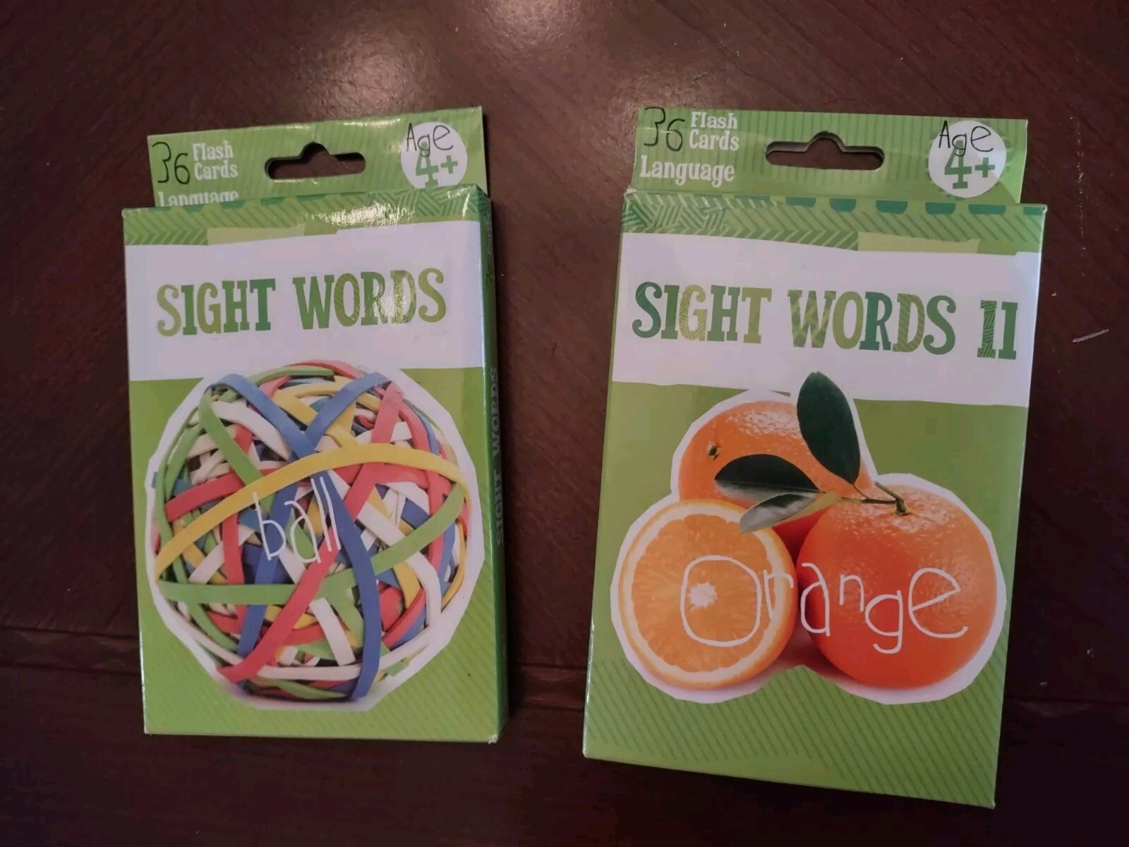 Flash Cards Sight Words 1 and 2 Lot Of 2 Phonics & Reading Bendon Homeschool