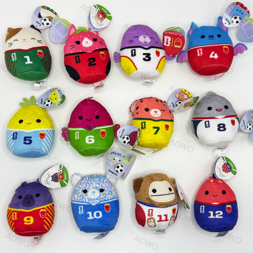 12PCS Set Mc DONALD’S Squishmallows World Cup New 2026 Happy Meal Toys