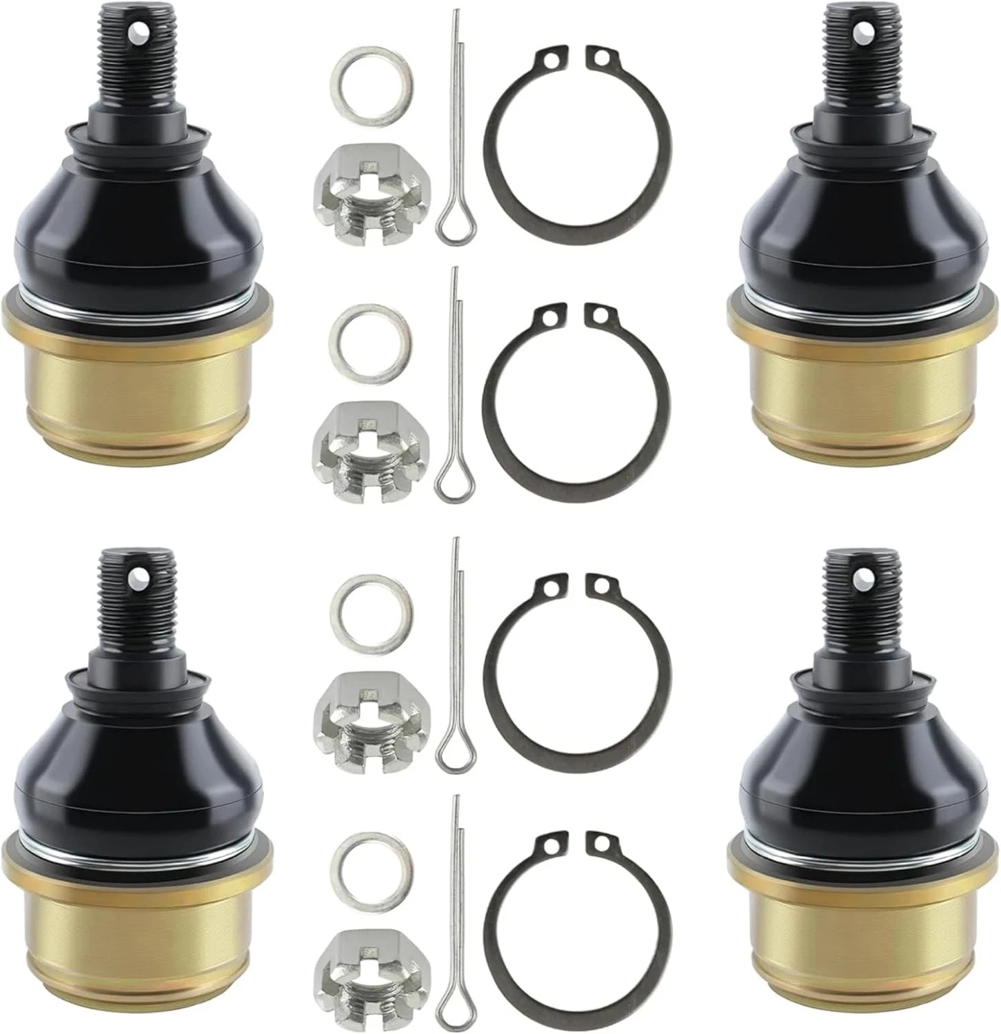 4Pcs TRX420 Upper/Lower Ball Joint Compatible with Honda TRX 420 450 500 650 680