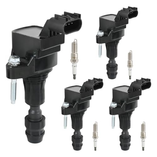 UF491 4 ignition coils with 4 iridium Spark Plugs for Buick for Chevrolet for