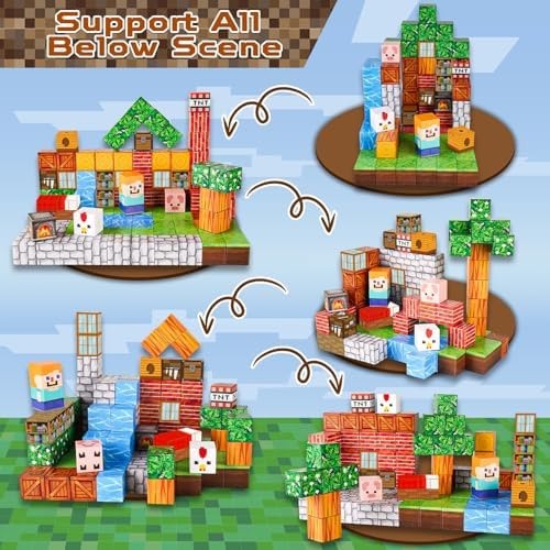 Goody King Magnetic Blocks |100PCS Magnetic Building Cube Game, Constructions…