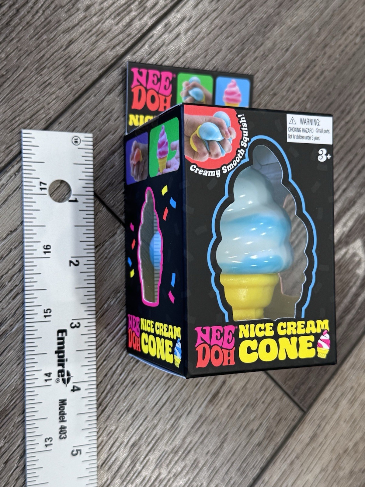 Blue Needoh Nice Cream Cone New in Box Ice Cream FAST SHIPPING Squish toy