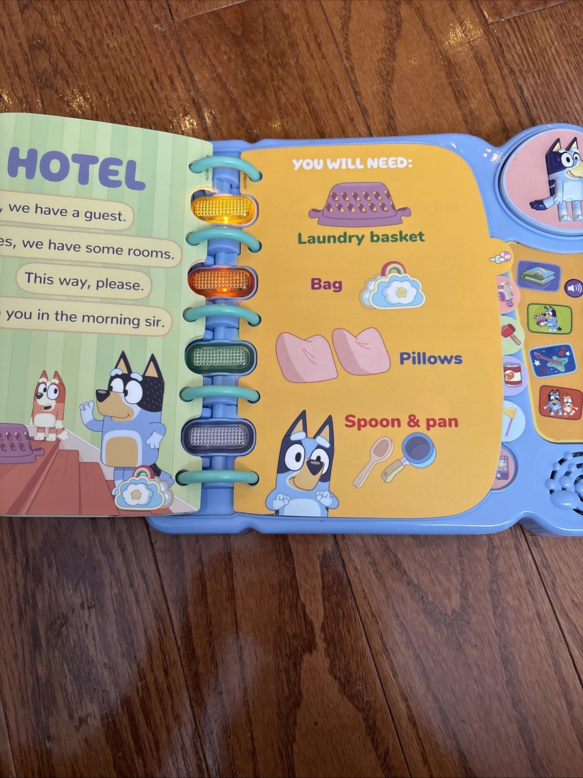 VTech Bluey’s Book of Games Interactive Pretend-Play Book for Preschoolers-works