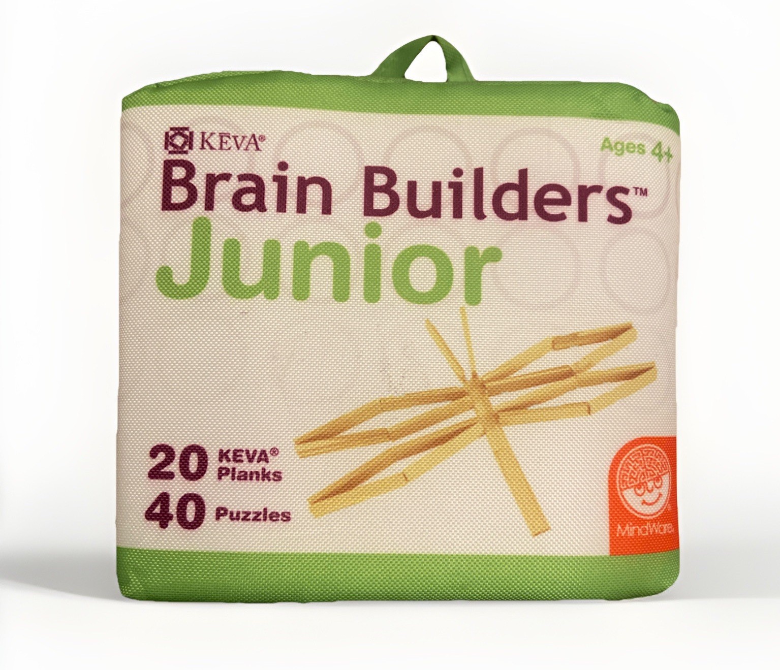 Mindware KEVA Brain Builders Junior STEM Learning 20 planks 40 puzzles