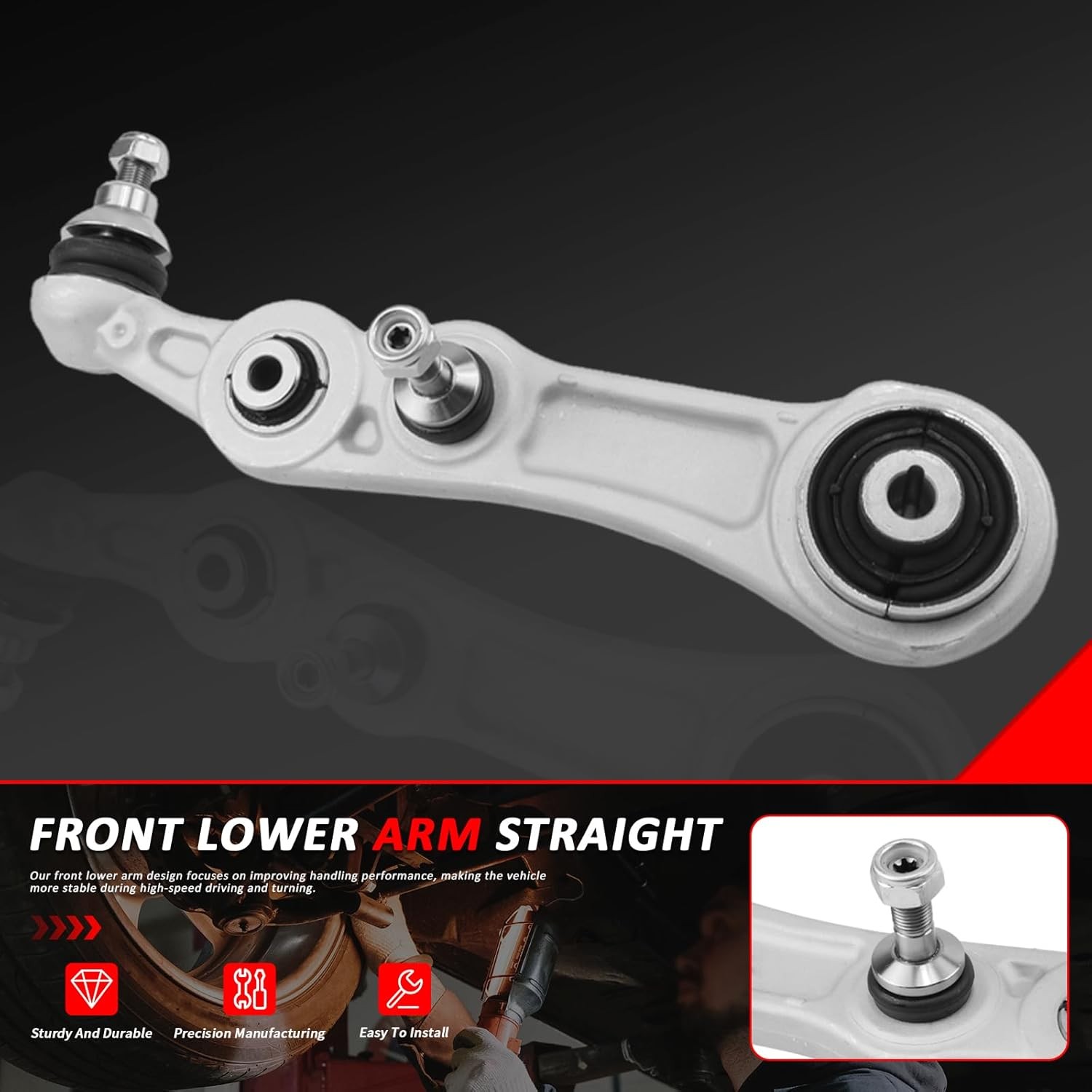 FRONT RIGHT & LEFT LOWER CONTROL ARM SET (Front Lower Swing Arm Straight L)