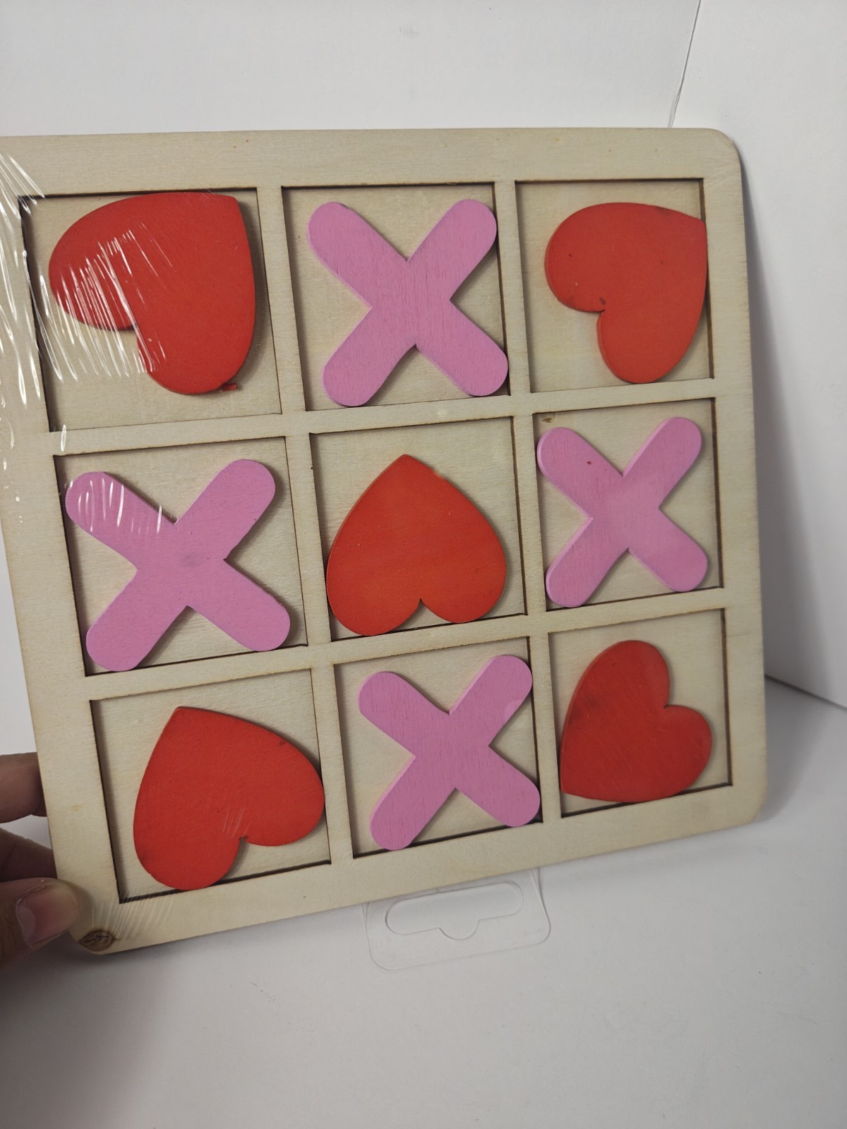Wooden Toe Game Noughts and Crosses Strategy Board Games Leisure Intelligent