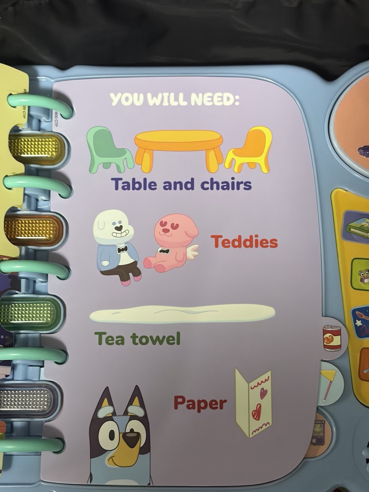 VTech Bluey’s Book of Games Interactive Pretend-Play Book for Preschoolers