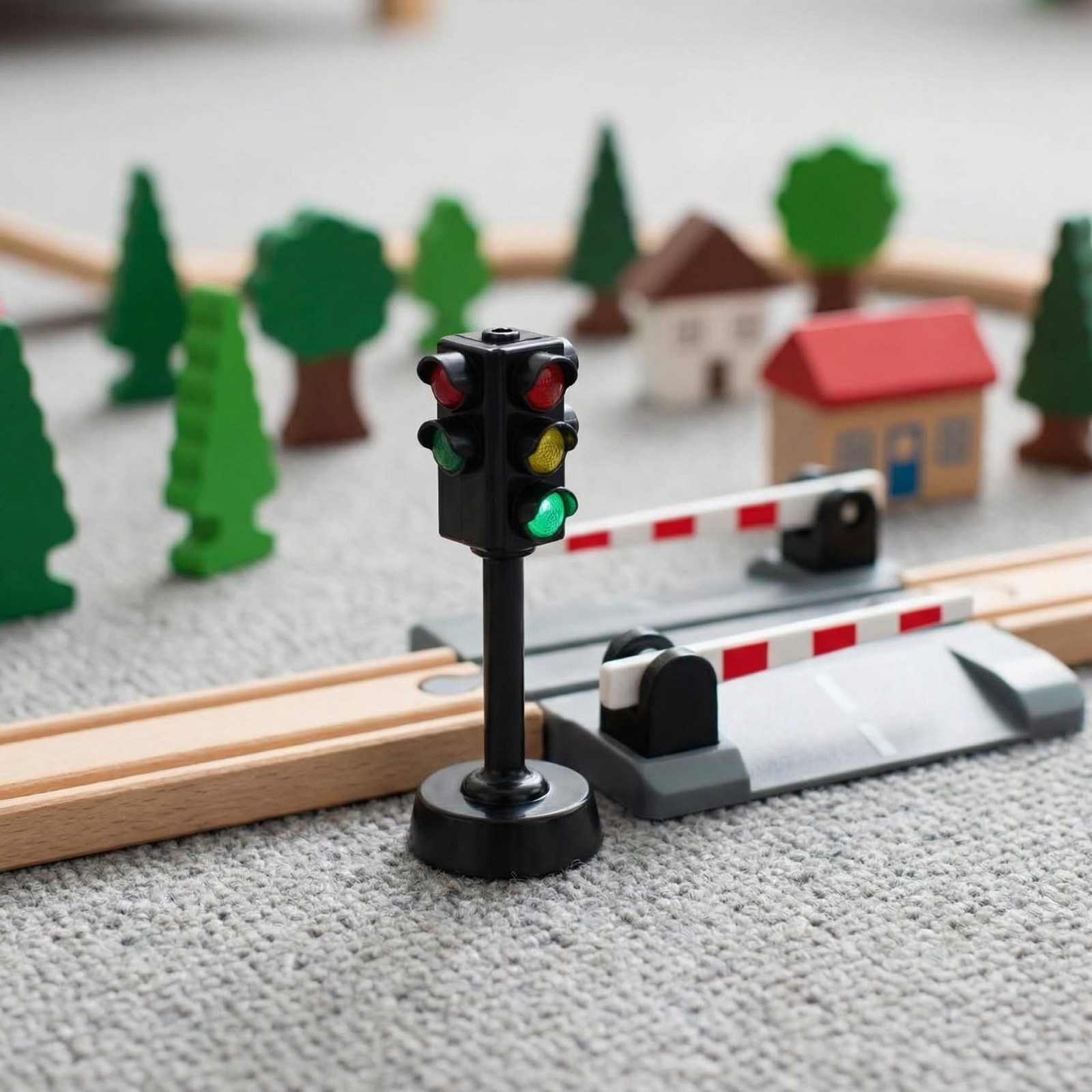 Traffic Light Toy for Kids, 2Pcs Mini Traffic Light Traffic Signal Light Lamp…