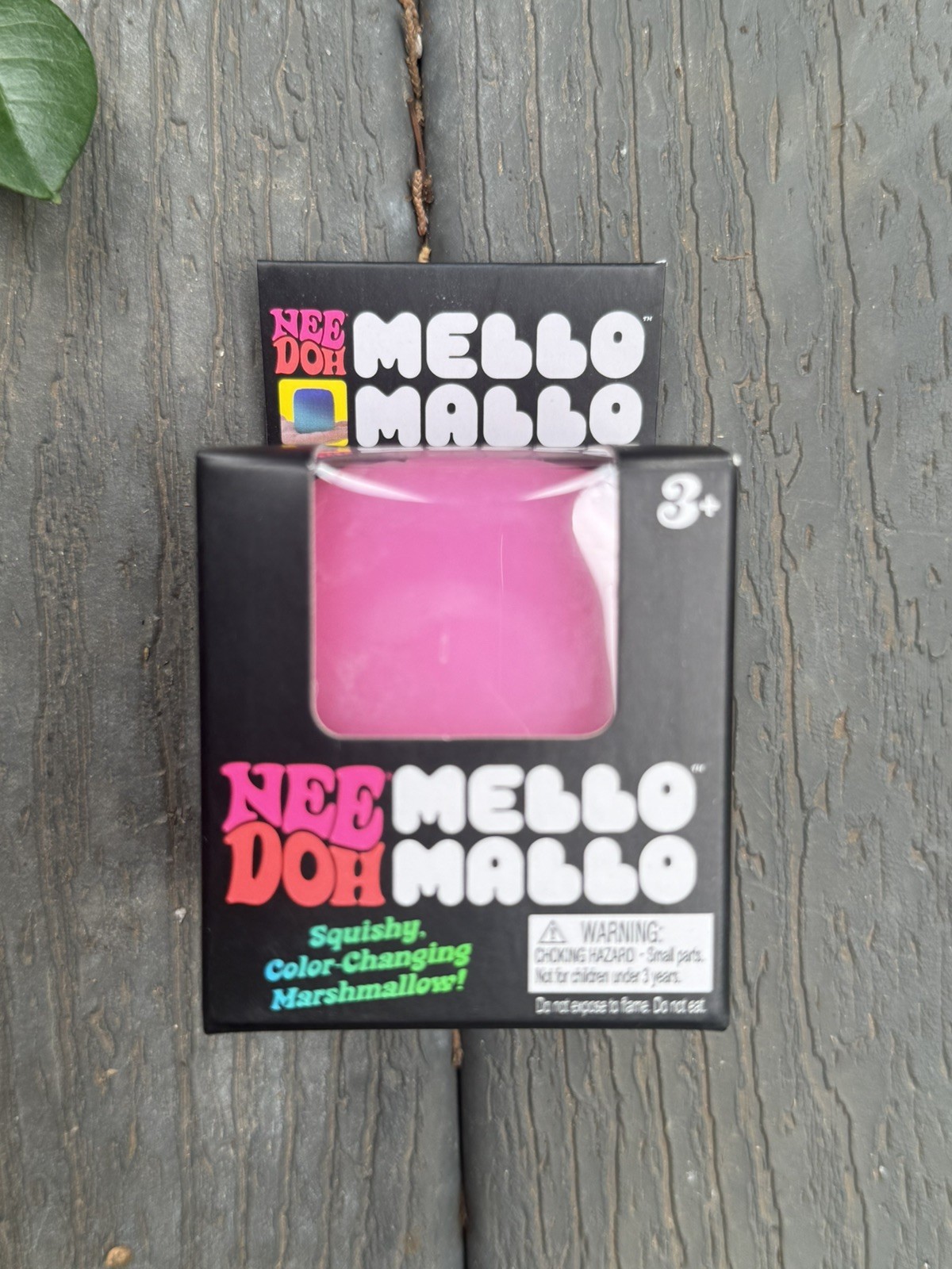 NEW Nee Doh Mello Mallo Color-Changing Marshmallow Squishy Squeeze Ball Pink