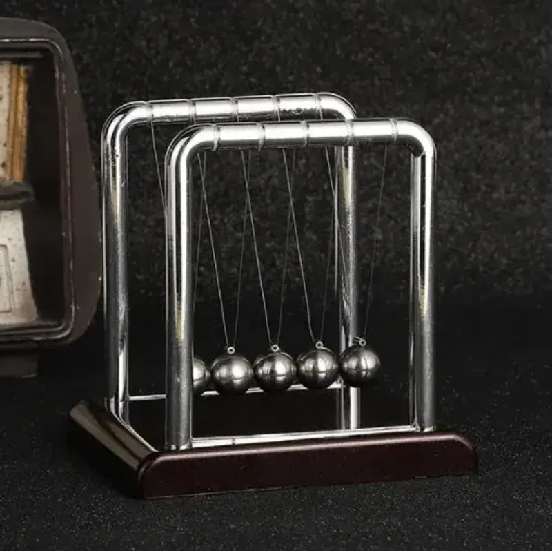 Newton’s Cradle Balance Steel Ball Teaching Supplies Physics Science Pendulum