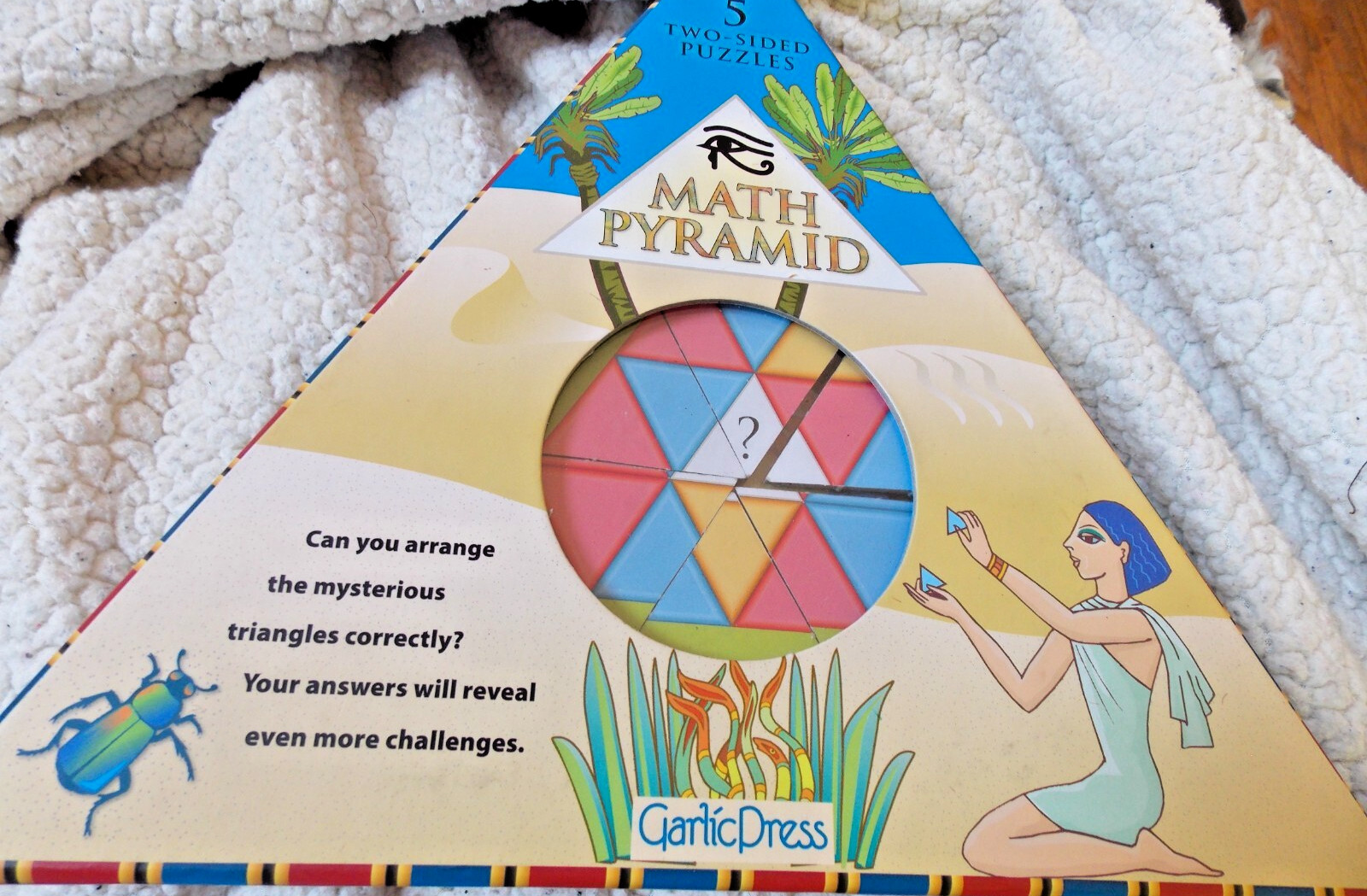 Math Pyramid Educational Puzzles Logic Skill Development Garlic Press Complete