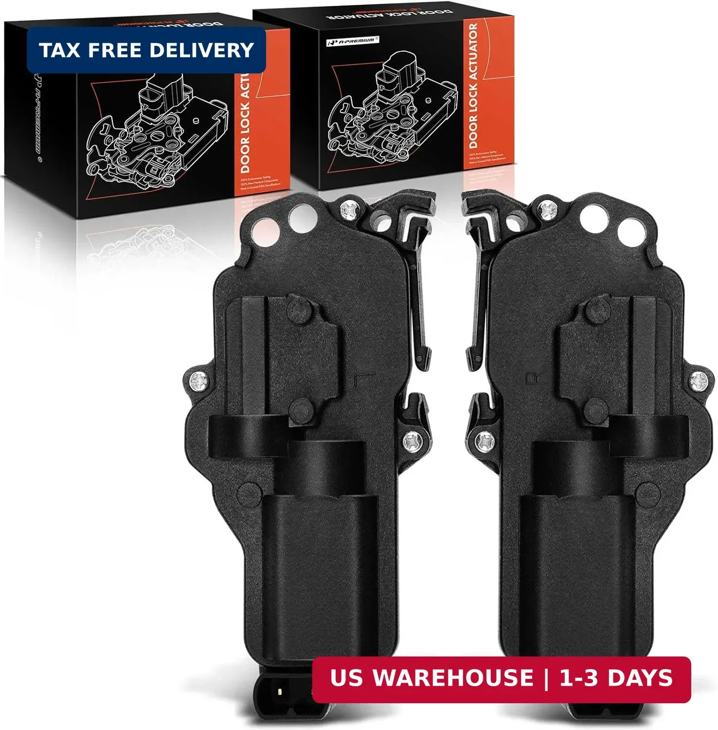 A-Premium Door Lock Actuator Left and Right Side Compatible with Ford F-150 F-25