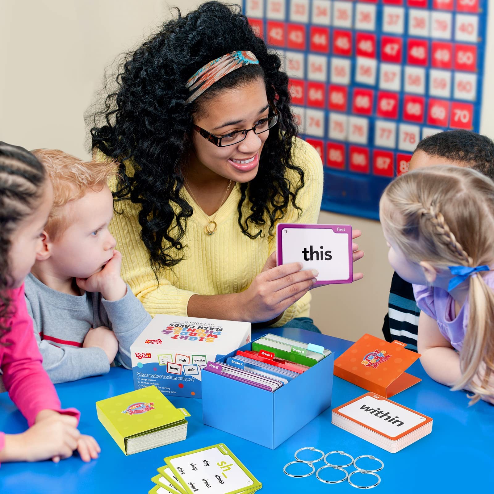 Sight Words & Phonics Flash Cards for Kids, Learn to Read Digraphs CVC Blends…