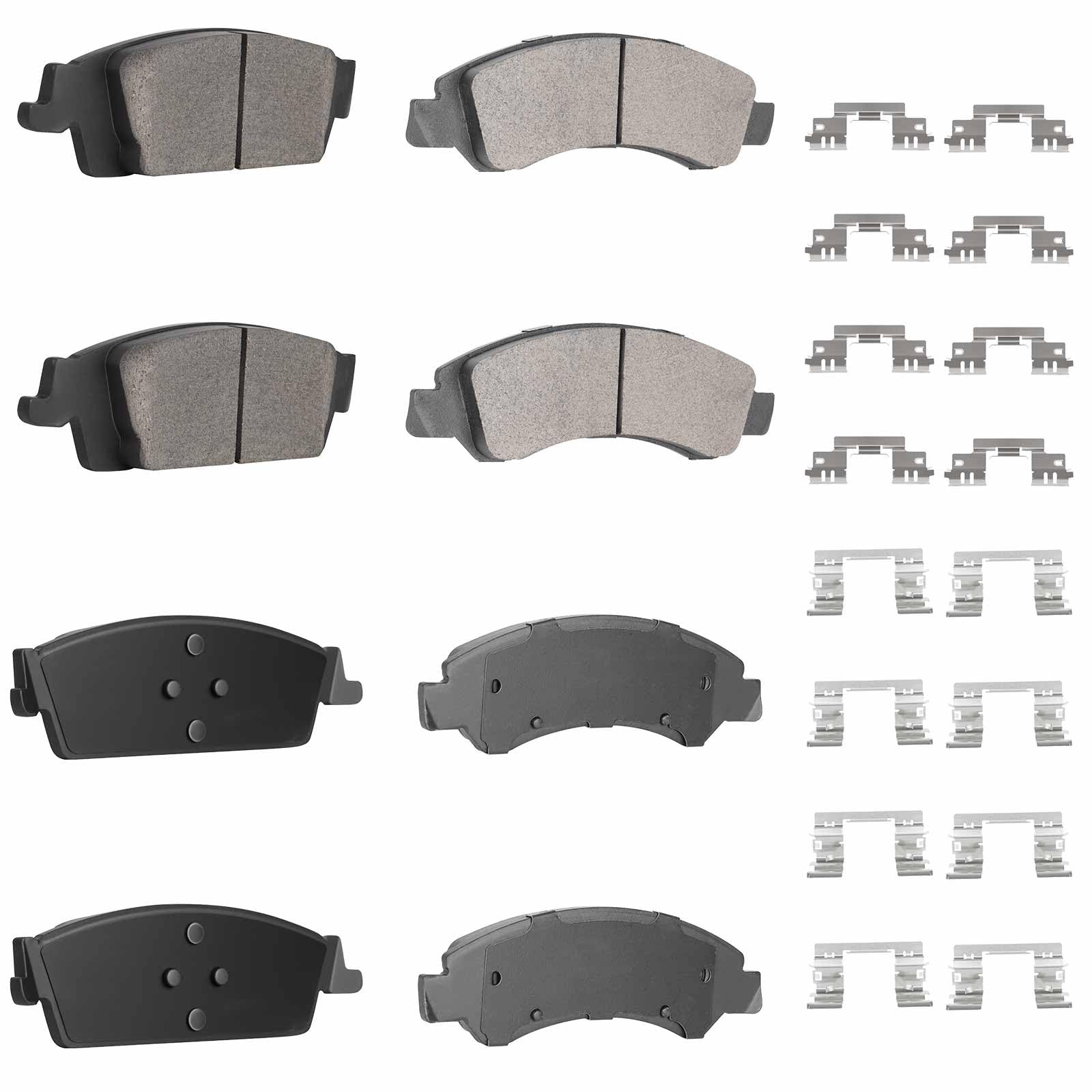 ILONPA Front Rear Semi-Metallic Disc Brake Pads Set for GMC Sierra…
