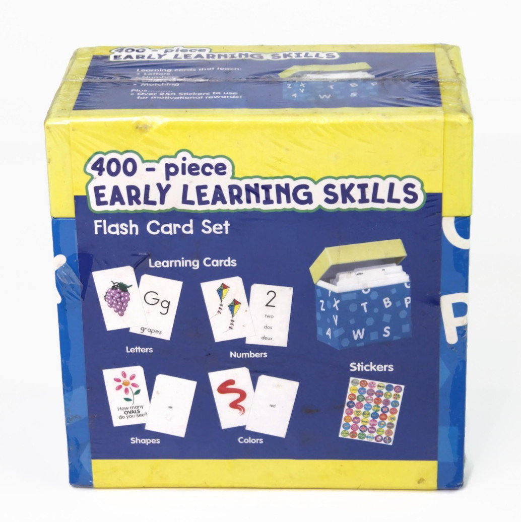 Learning Playground Child Early Learning Skills Flash Cards 400 Piece Set NEW