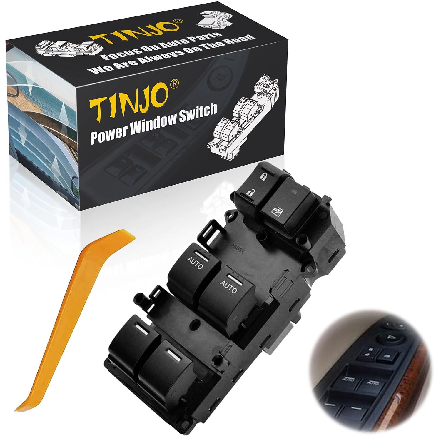 Front Left Driver Side Master Window Switch Compatible with Honda Accord Sedan E