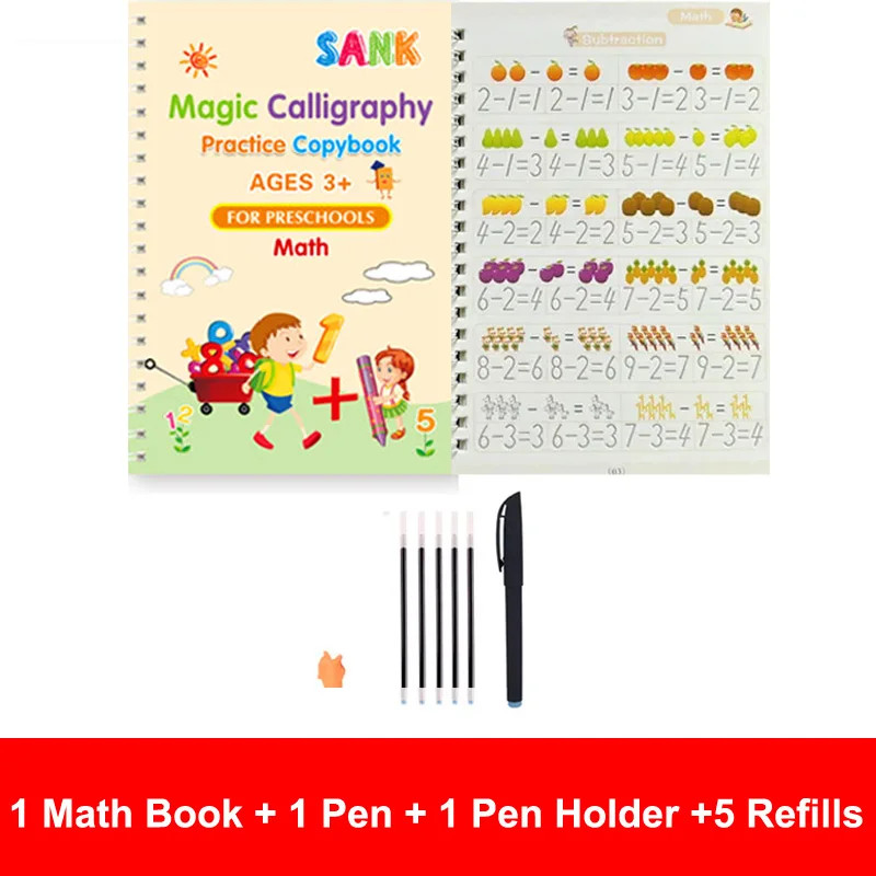 Sank Magic Practice Copybook Pen Preschools Kids Calligraphy English Verison Fre