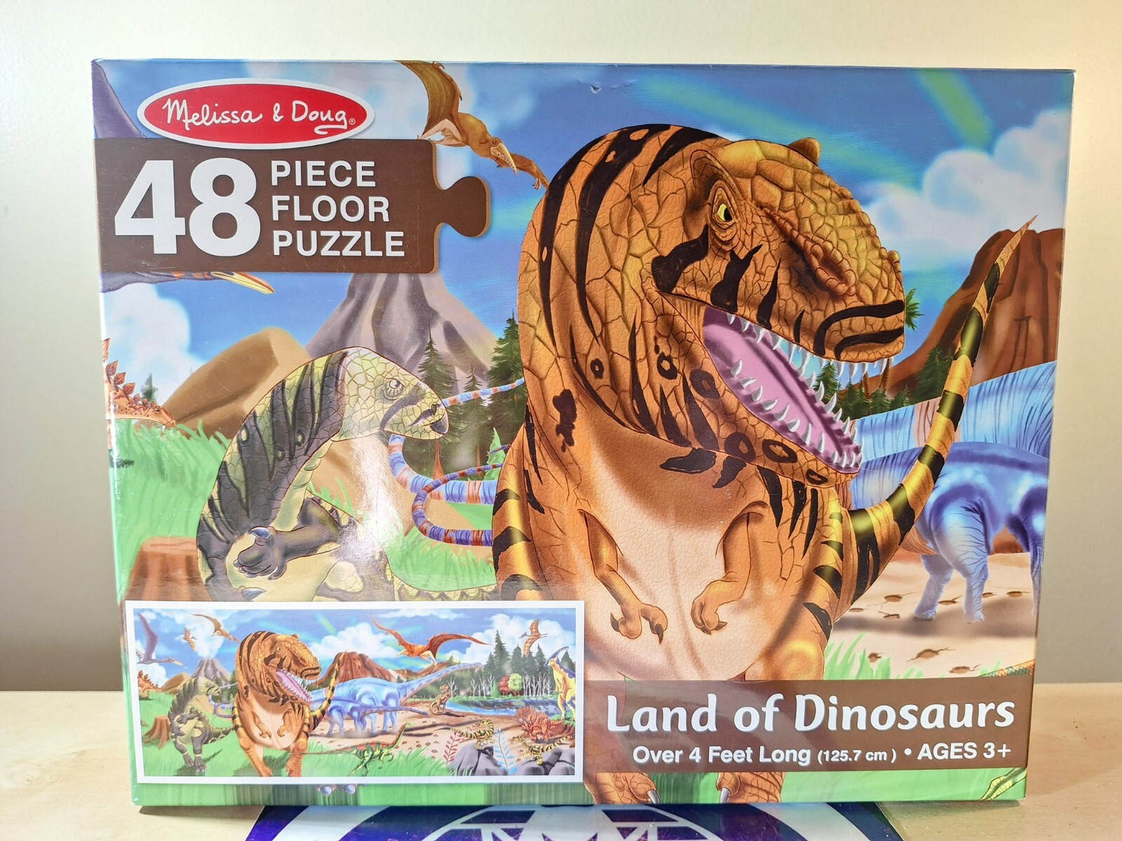 MELISSA & DOUG LAND OF DINOSAURS 48 PIECE FLOOR PUZZLE