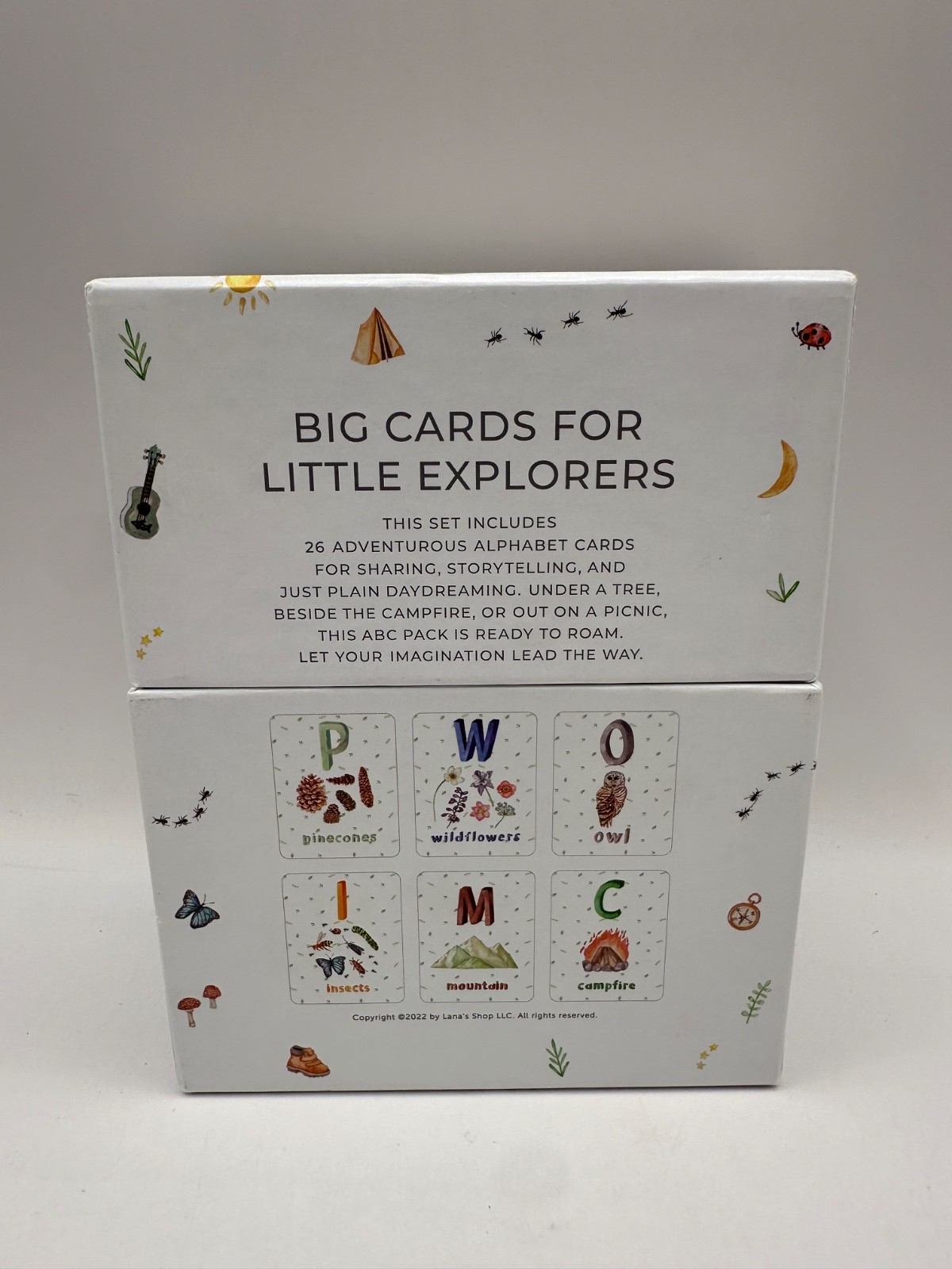 Packadoo Alphabet Cards Camping Edition COMPLETE Sturdy Lana’s Shop LLC Ages 2+