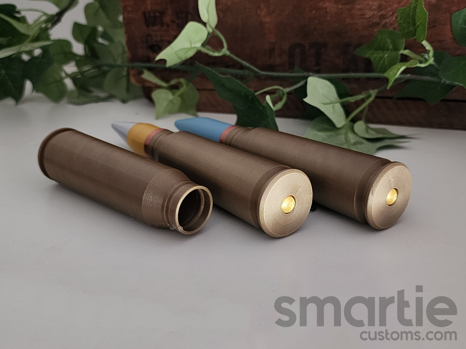 2 – DUMMY 20mm Autocannon Ammunition – Accurate Size Plastic Replica