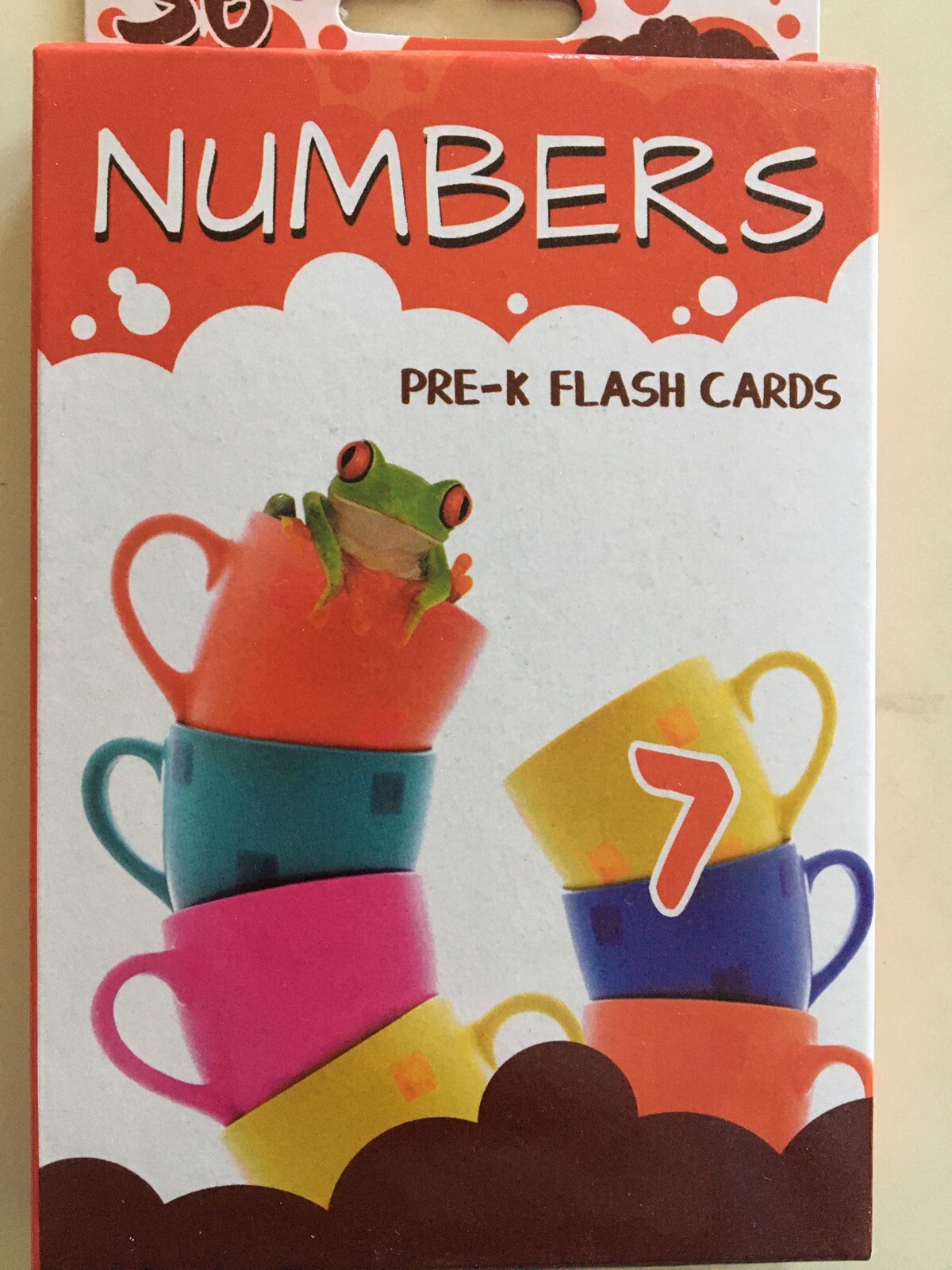 “Numbers” Pre-K Flash Cards and Pre K learning activity – Pack of 36 Cards