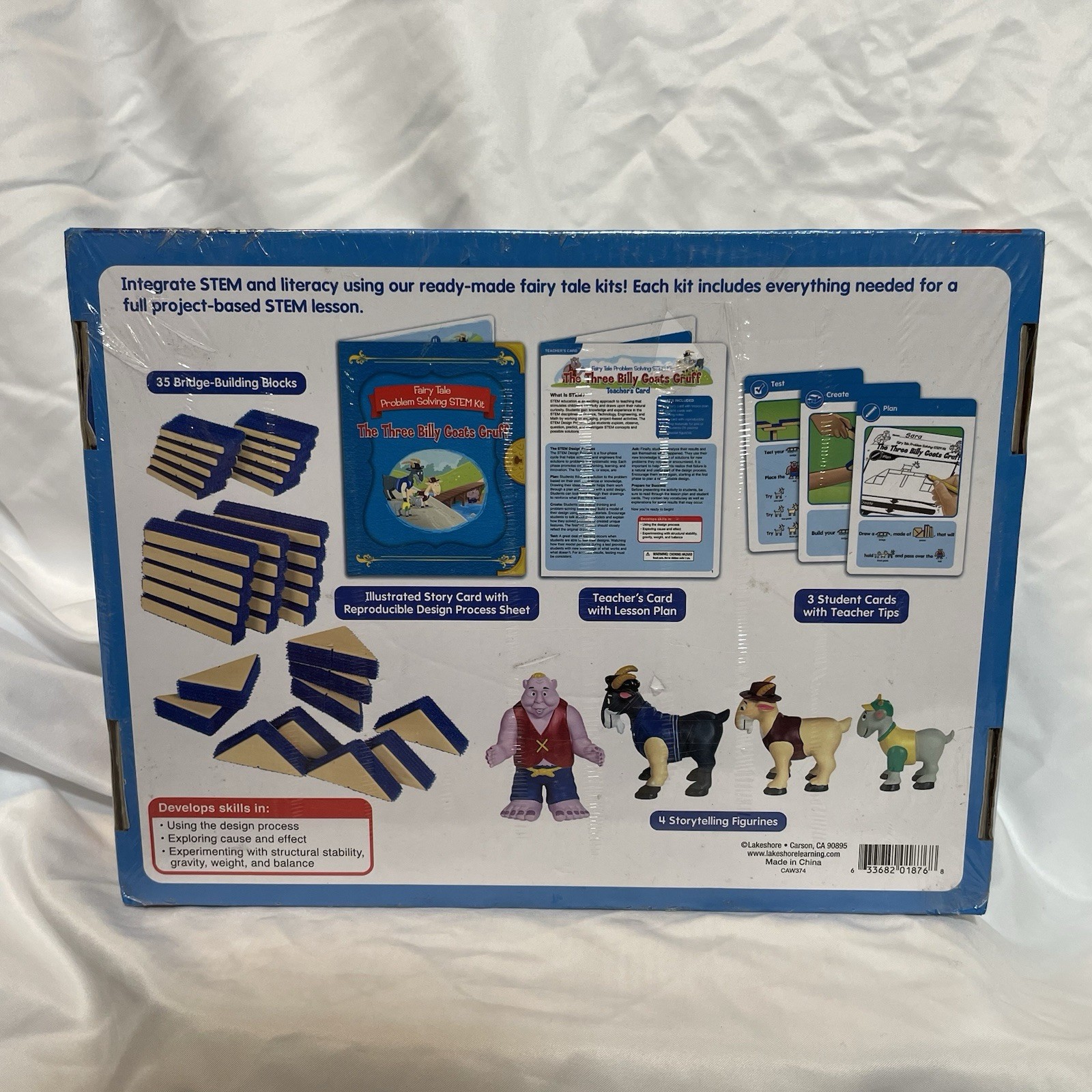 NEW Lakeshore STEM Three Billy Goats Gruff Fairy Takes Problem Solving Kit