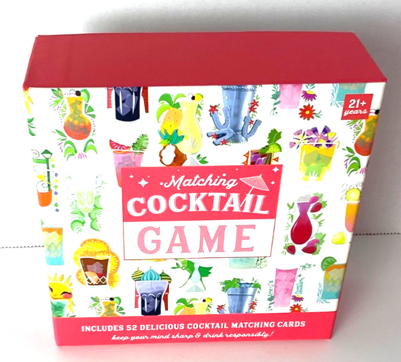 Matching Cocktail Game 52 Matching Cards 21 Years + Brand New