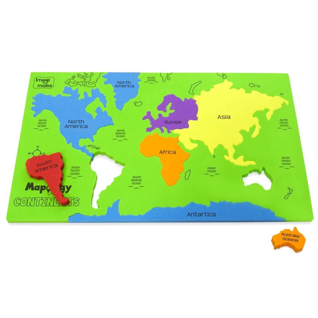 Mapology Continents – Educational Toy and Learning Aid for Boys and Girls