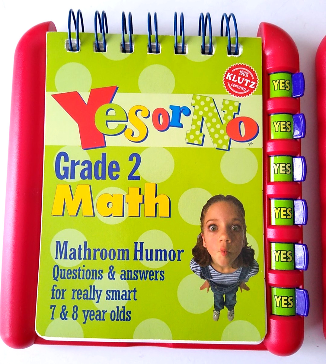 Klutz 2002 Yes Or No Flip Switch Grade 2 Math & Reading 7 & 8 Year Olds Books