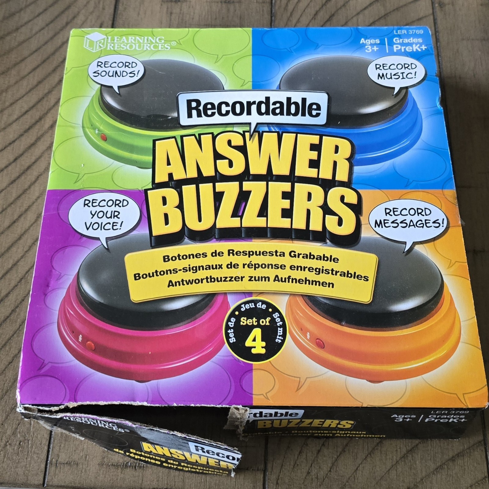 Learning Resources recordable answer buzzers – New! with open box