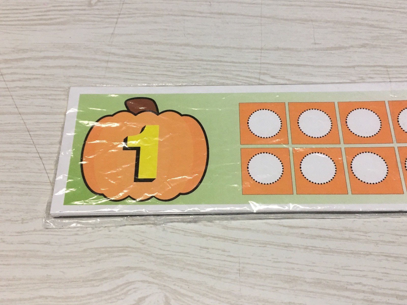 Halloween – Pumpkin Ten-Frames – Laminated Activity Set – Teaching Supplies