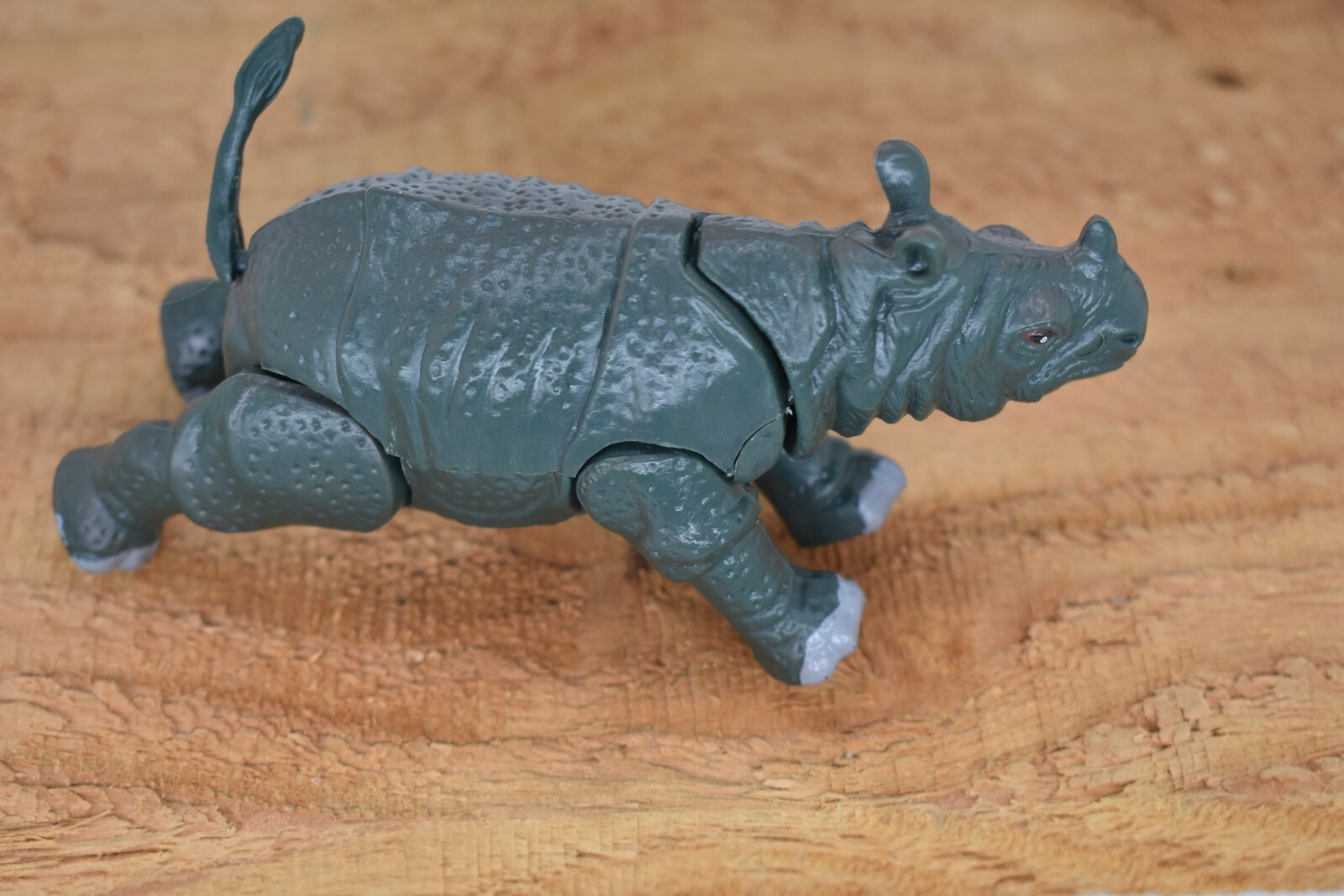 Rhino, Posable Toy Adjustable Model Rhinoceros Plastic 4″ F059