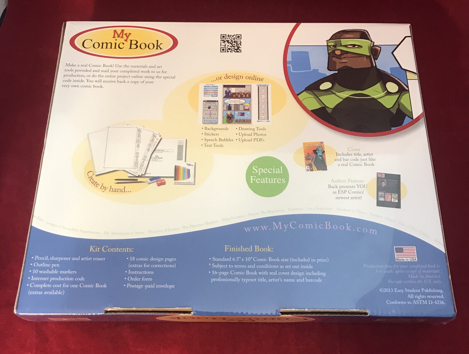 My Comic Book (Publish Your Own Comic Book!) Easy Student Publishing – 2013-NEW