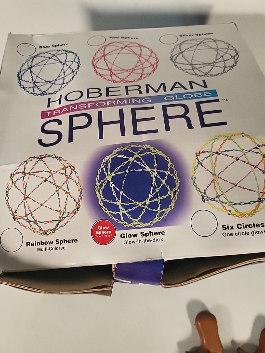 Hoberman Glow Sphere Six Circles Sphere 9.5” To 30” Box And Paperwork READ