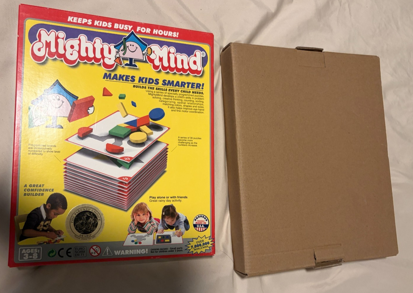 2 Mighty Mind Puzzle Building Skills Game Makes Kids Smarter – 1979 Ed.