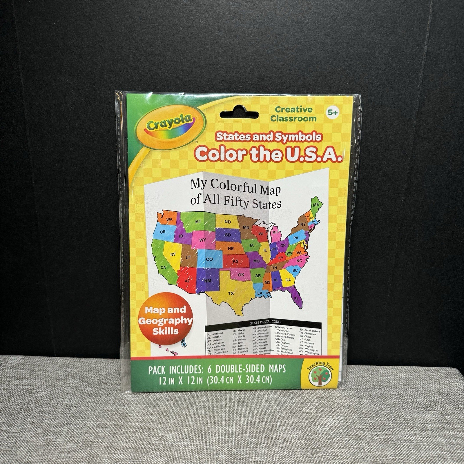 Crayola Color the USA States & Symbols Coloring Maps Age 5+, 6 Double-Sided