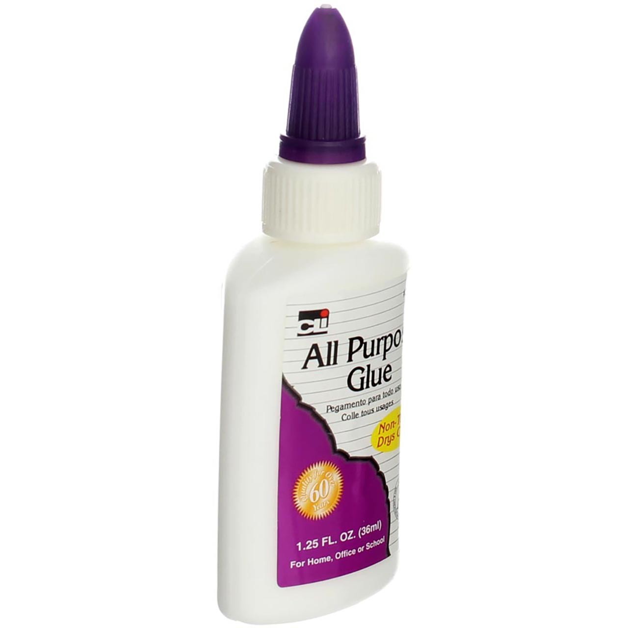 Charles Leonard Bottle of White All-Purpose School Glue, AP Certified, 1.25 O…