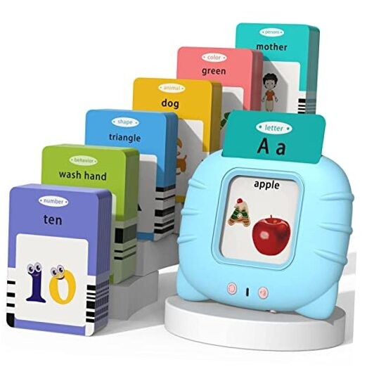 Talking Flash Cards for Toddlers 1 2 3 4 5, 510-blue (New Abc+123+ 3 Songs)