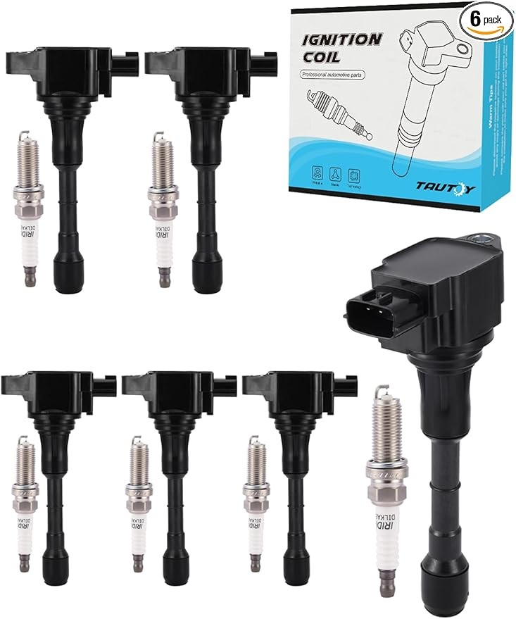 UF617 Ignition Coil Pack Spark Plug (3.7L) 6 PCS For INFINITI EX37 FX37