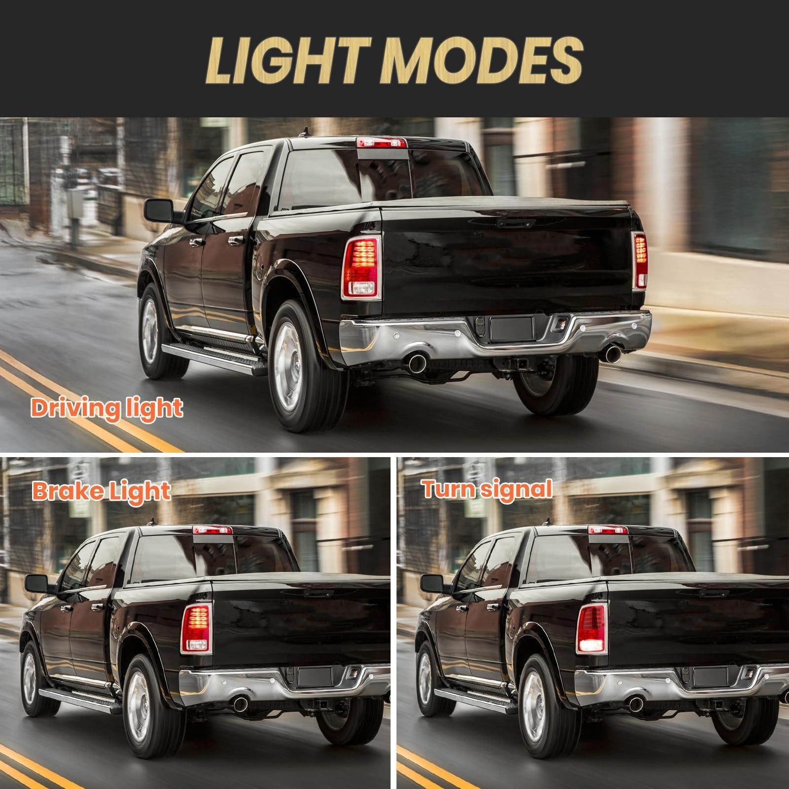Ram LED Tail Light Assembly Compatible with 2013 2014 2015 2016 2017 2018 Dod…