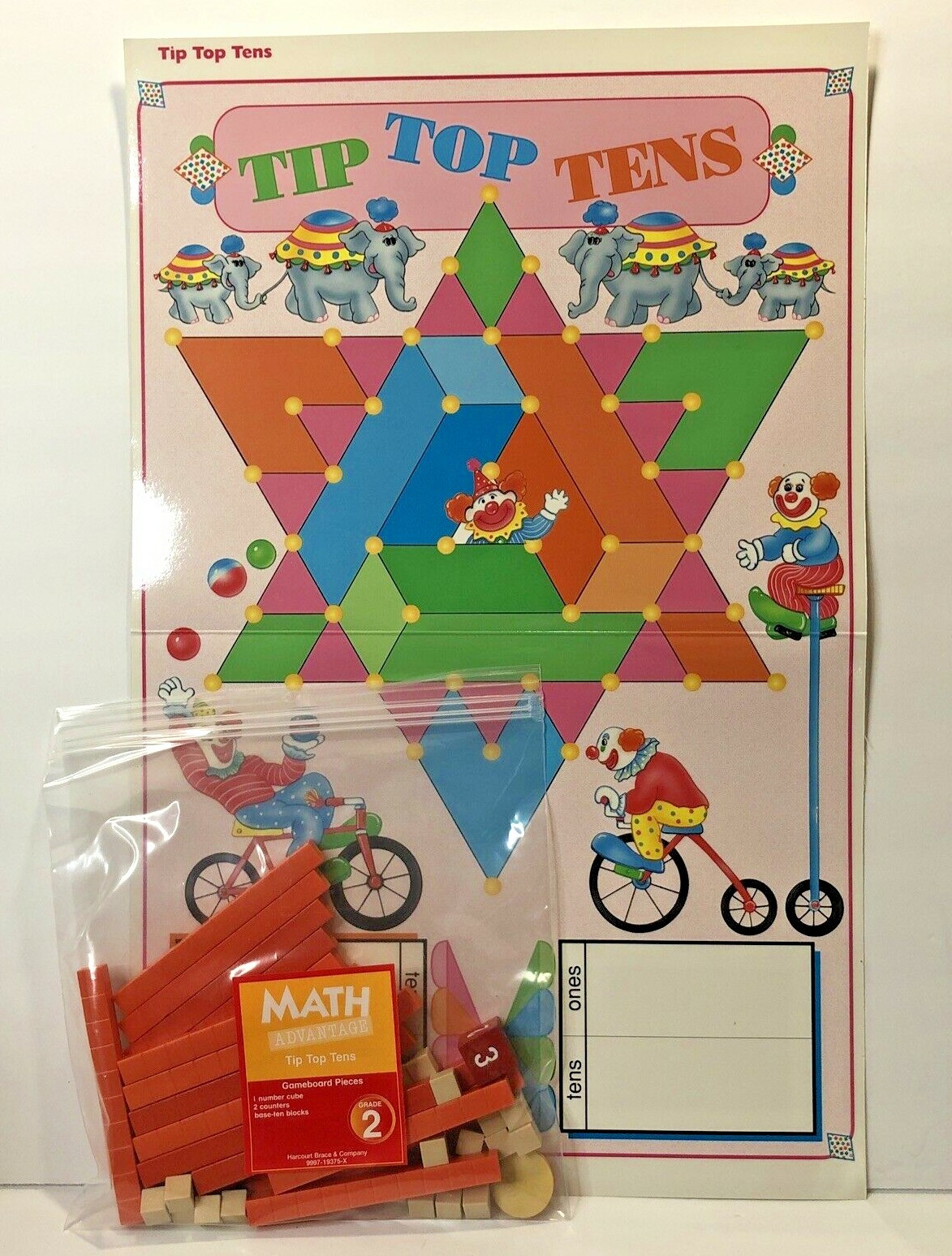 Math Advantage Grade 2 Games Base 10 Tens Ones Place Value Space & Circus Games