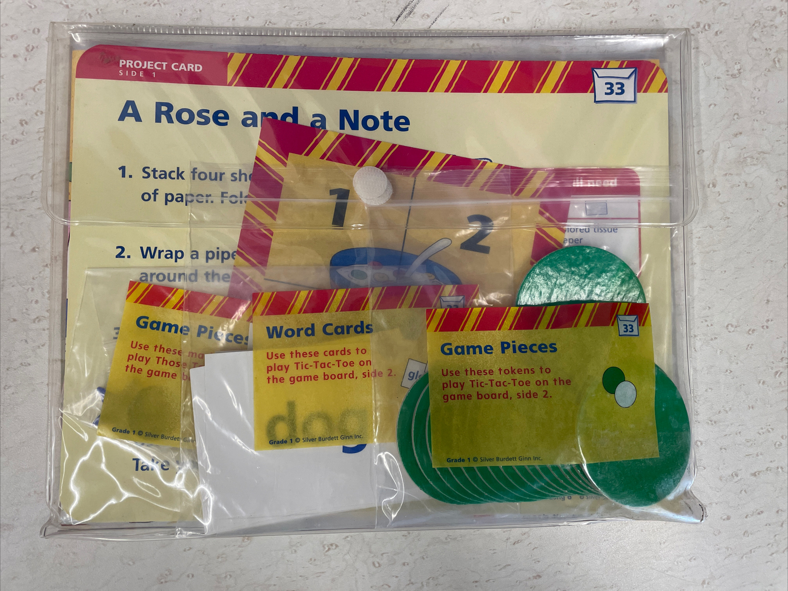 Phonics Activity Packet #33 Reading Word Building Silver Burdett Ginn Grade 1