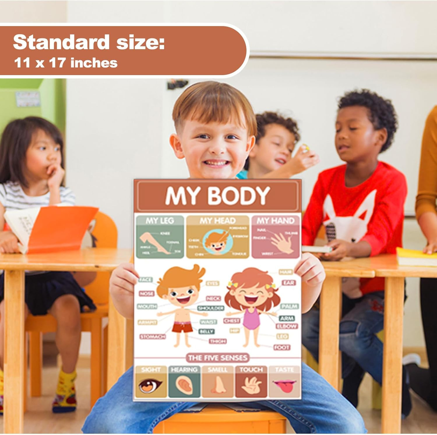 Toddler Learning Posters -18 Boho Educational Posters for Toddlers 1-5 – Laminat