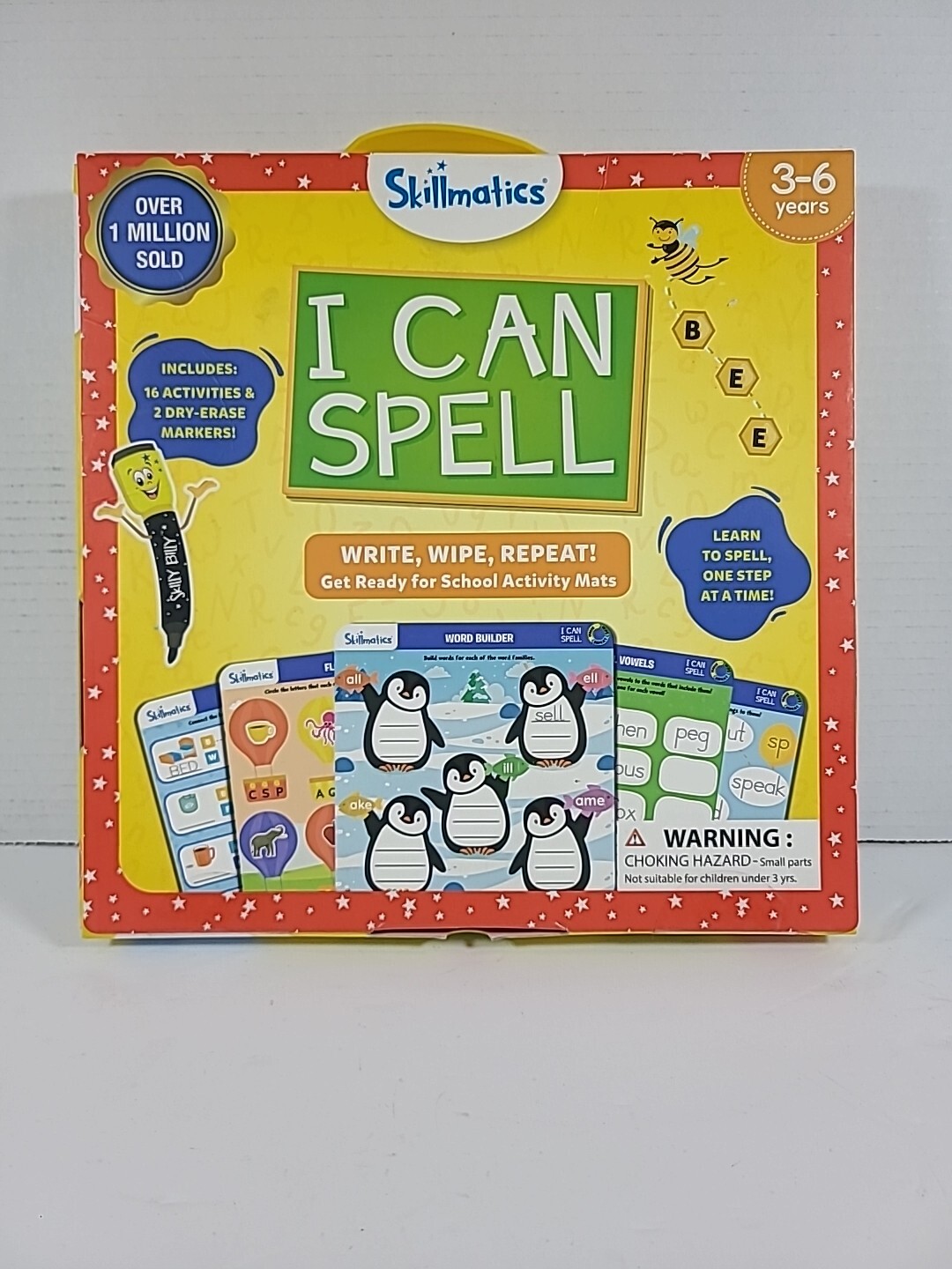 🆕️ Skillmatics I Can Spell Write And Wipe Activity Mats 3-6 Years