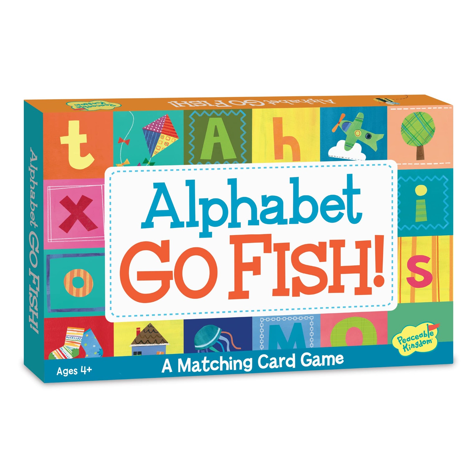 Alphabet Go Fish Letter Matching Card Game with 52 Oversized Cards Card Games…