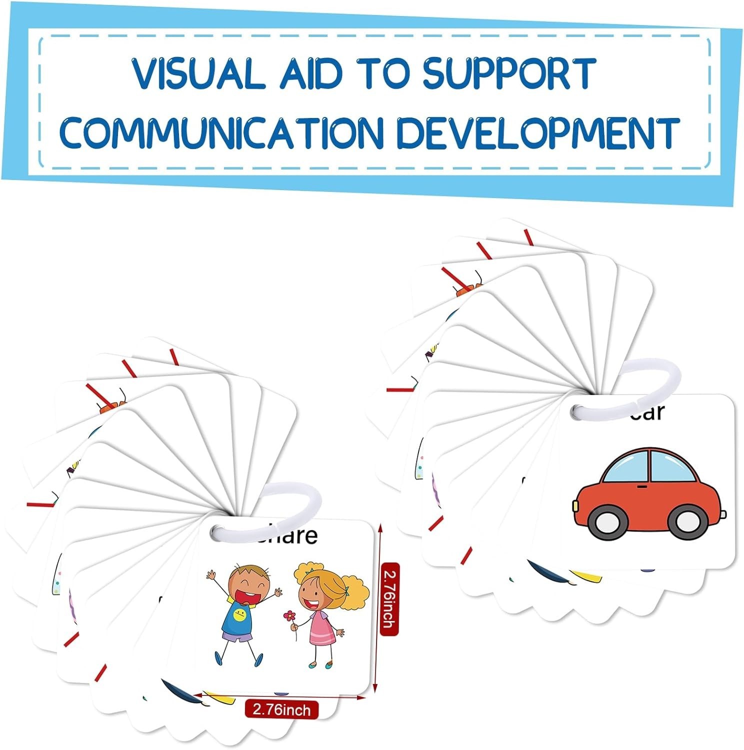 37 Pcs Autism Communication Card for Speech Delay Children and Adults, Special N